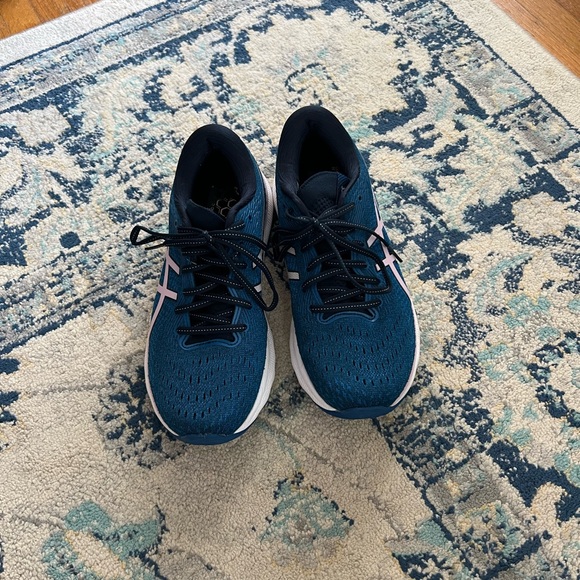 Asics Women's Teal and Pink Athletic Shoes - Picture 2 of 6